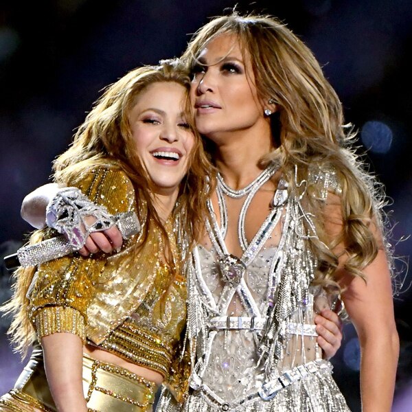See Jennifer Lopez And Shakira Looks From Their Super Bowl Performance E Online Ca